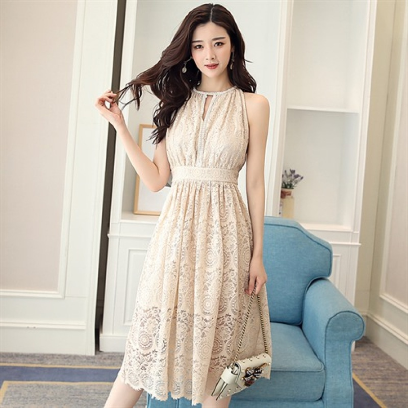 2018新款女装 明星同款衣服衣橱时尚高档安迪2017品牌夏装连衣裙