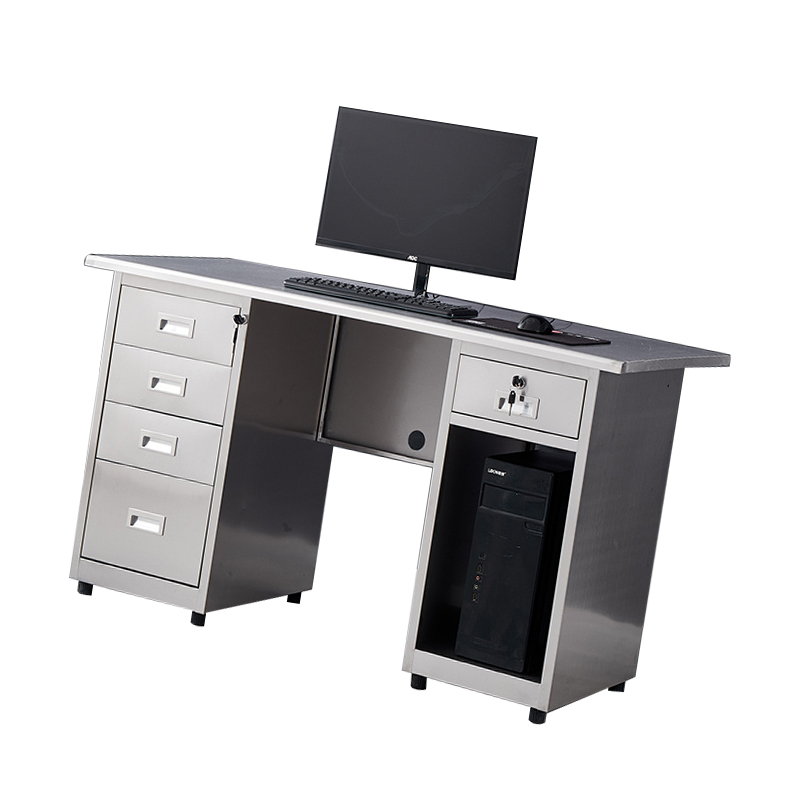 翼澜 不锈钢 电脑桌 1.4m 张高清大图