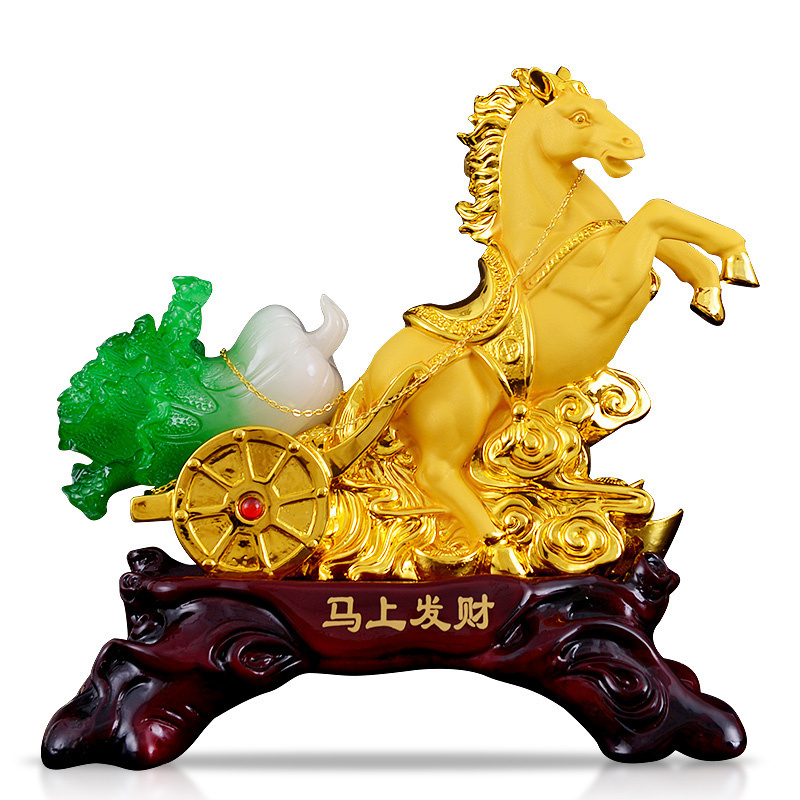 家柏饰(CORATED)马上发财生肖马摆件工艺品摆设大号家居装饰品创意办公室摆件高清大图