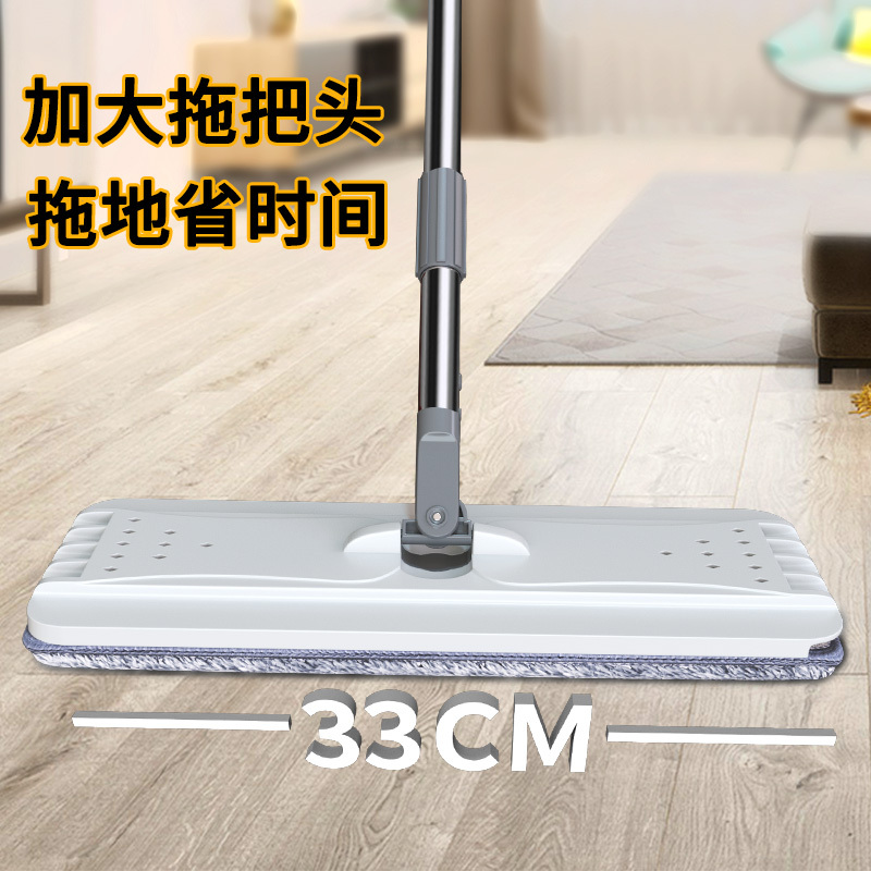 利临刮刮桶免手洗平板吸水拖把墩布桶家用干湿两用好神拖懒人拖布抖音擦地托把网红甩水平拖