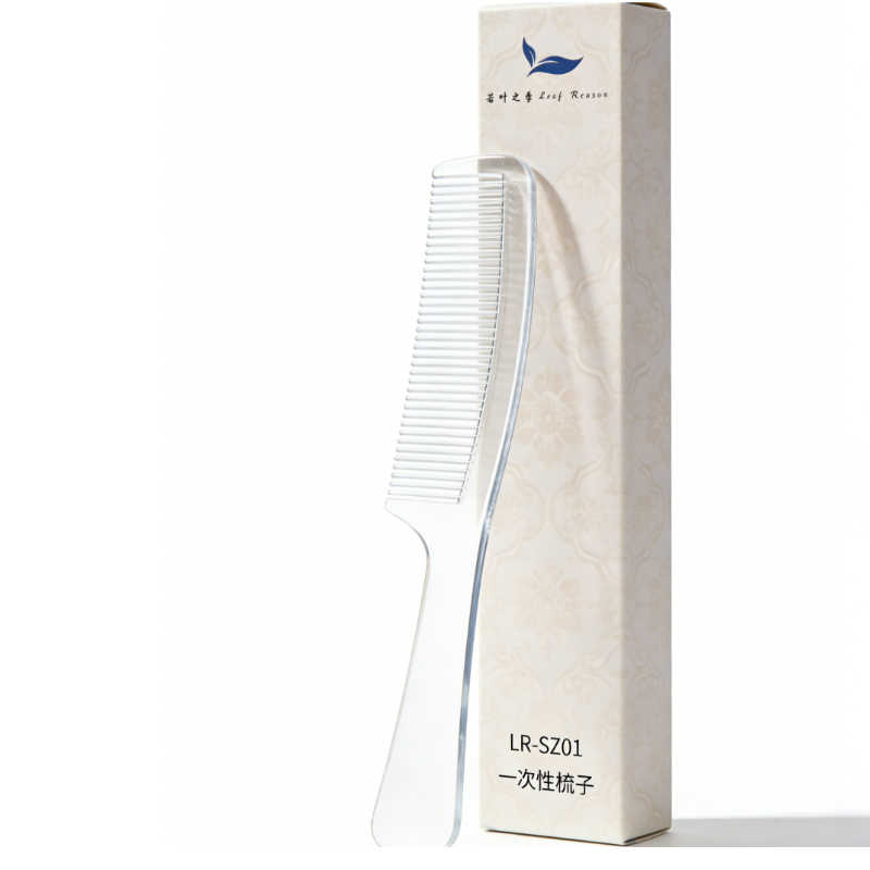 若叶之季 LR-SZ01 一次性梳子 透明 1个/盒(计价单位:盒)高清大图