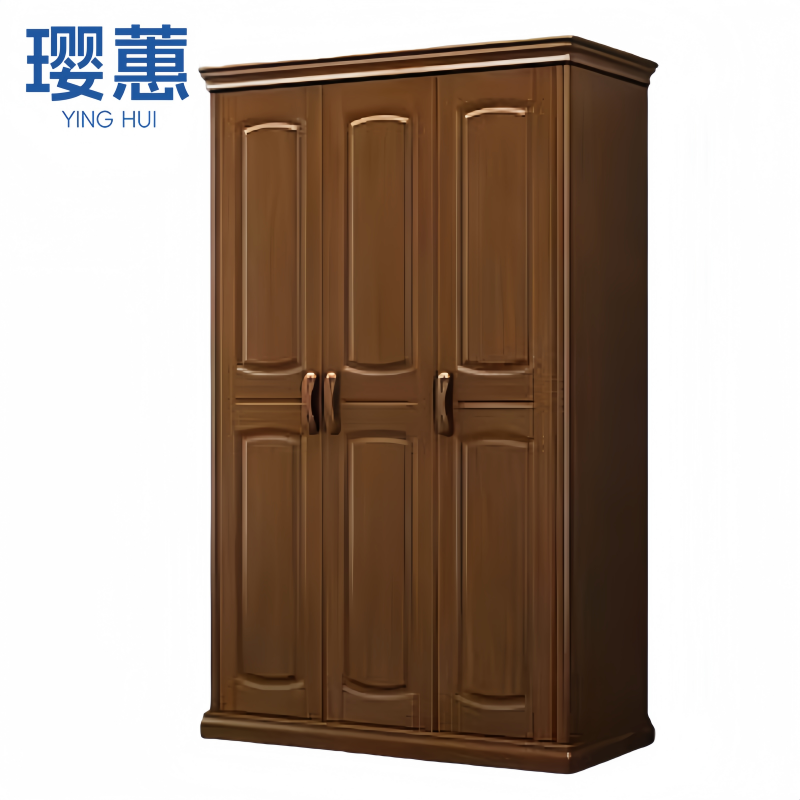 璎蕙实木衣柜 三门 个高清大图