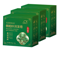 洗得宝牌侧柏叶洗发皂洗发水 100g/块 何首乌中草药洗头护发皂