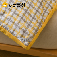 奂米2022新款ins水洗棉格子系列立体冬被 被子被芯814-3