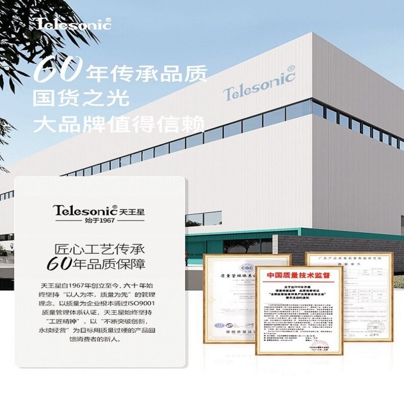 天王星(Telesonic)挂钟客厅万年历钟表3D立体创意双日历温度时钟简约石英钟挂表35cm 纯洁白35cm日历款高清大图