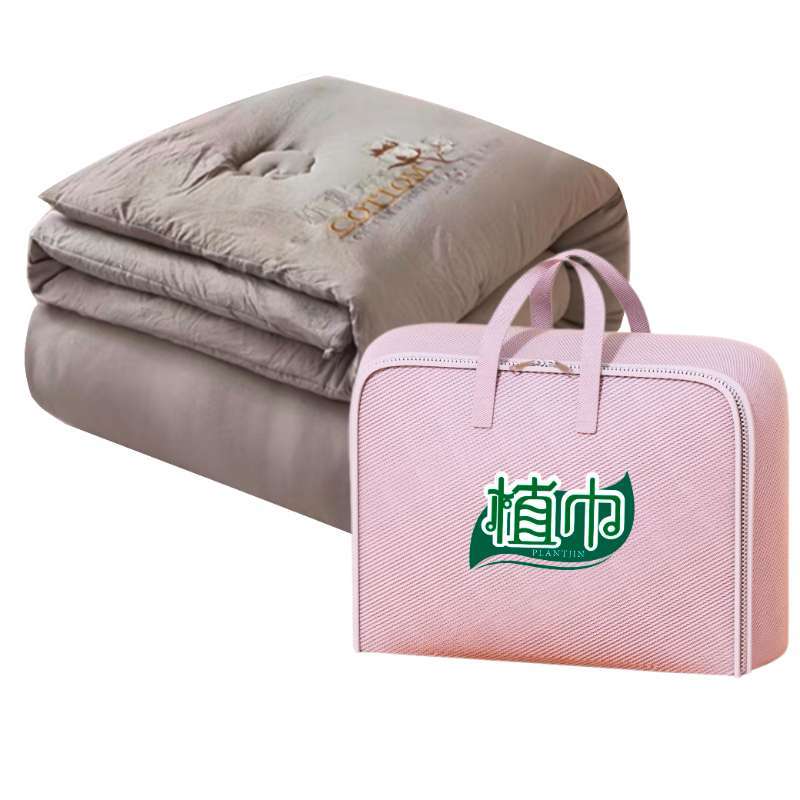 植巾 BZ130 A类母婴级面料大豆纤维被子 8斤 220*240cm 棉被 (计价单位:件) 银灰色
