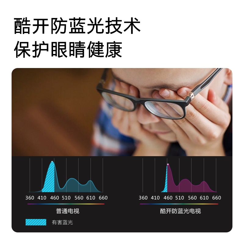 创维 酷开(coocaa) 智能电视50K5A 50英寸 防蓝光护眼 8G大存储 HDR技术 人工智能语音 4K超高清