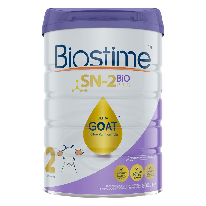 原装进口澳洲澳大利亚合生元BIOSTIME婴幼儿羊奶粉2段(6-12个月)800g
