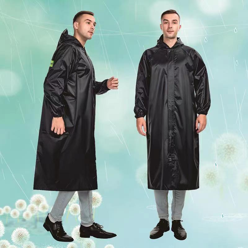 雨衣成人雨衣厂家直销加大加厚连体式雨衣电动车自行车户外工地春亚纺