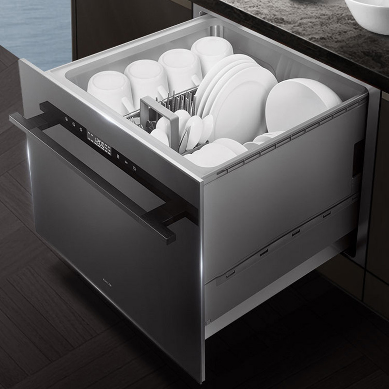 科勒(KOHLER)家用嵌入式抽屉式全自动洗碗机8套大容量智能高温消毒烘干刷碗机K-26592T-NA