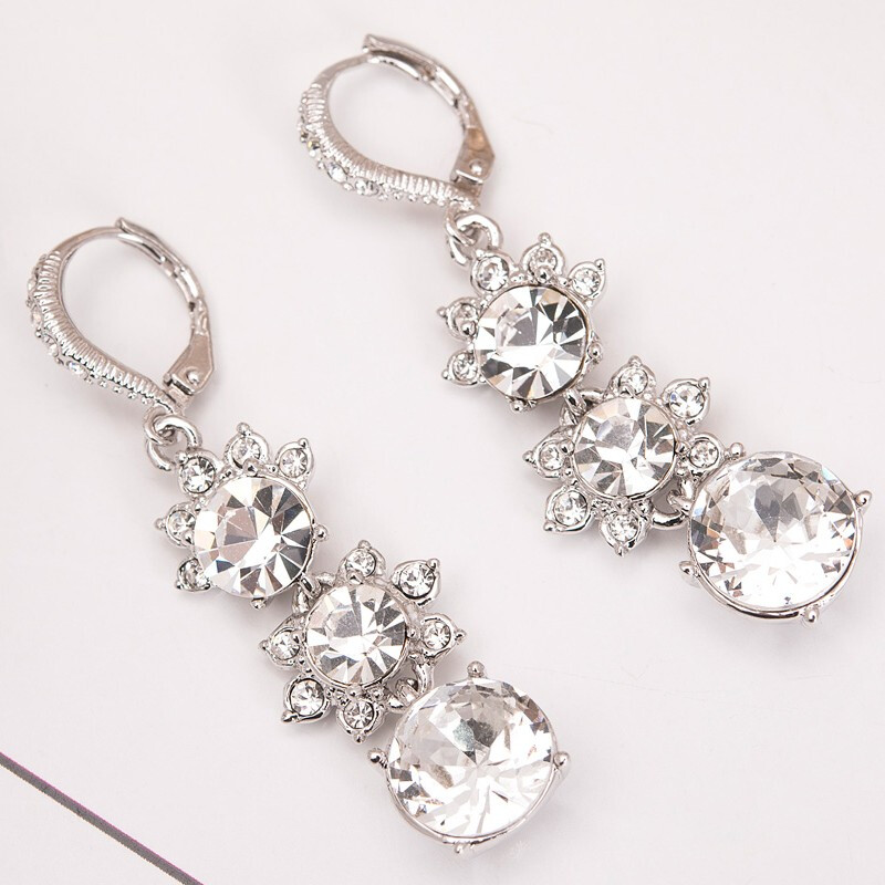 Givenchy/纪梵希 奢华花语系列仿水晶女士耳坠高清大图