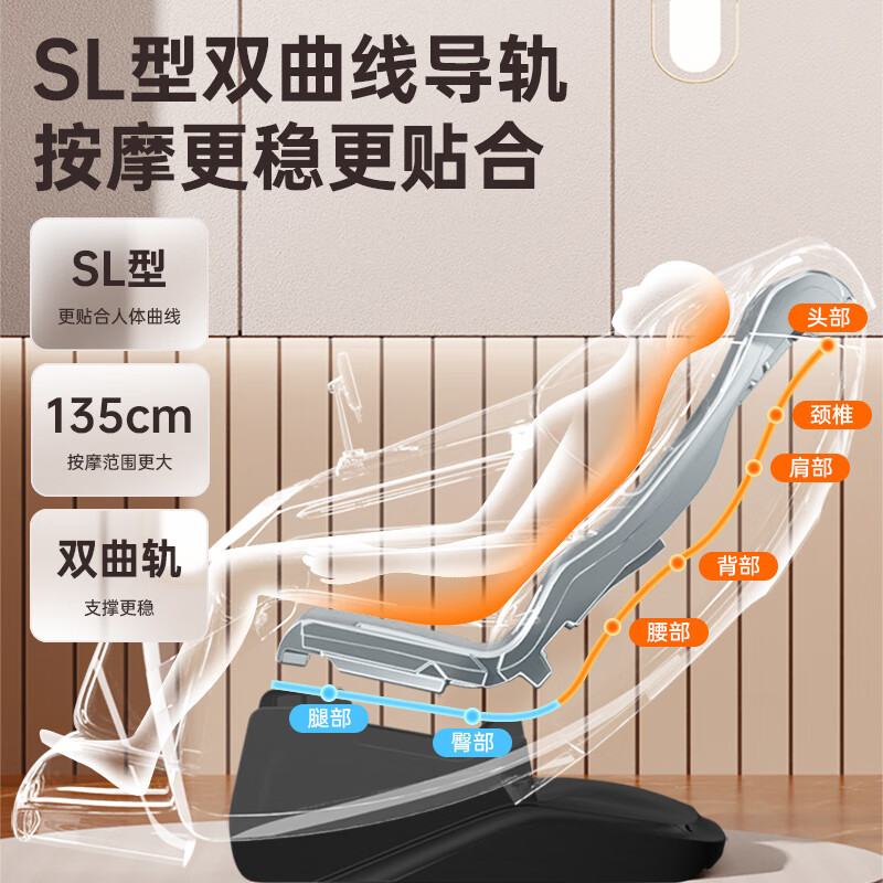 舒华按摩椅家用全自动全身多功能电动豪华沙发运动放松椅 SH-M650高清大图