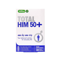【50岁爸爸营养条】英国VitPlus+50岁男士每日营养条 鱼油+氨基葡萄糖+硒片+多维片 30条/盒
