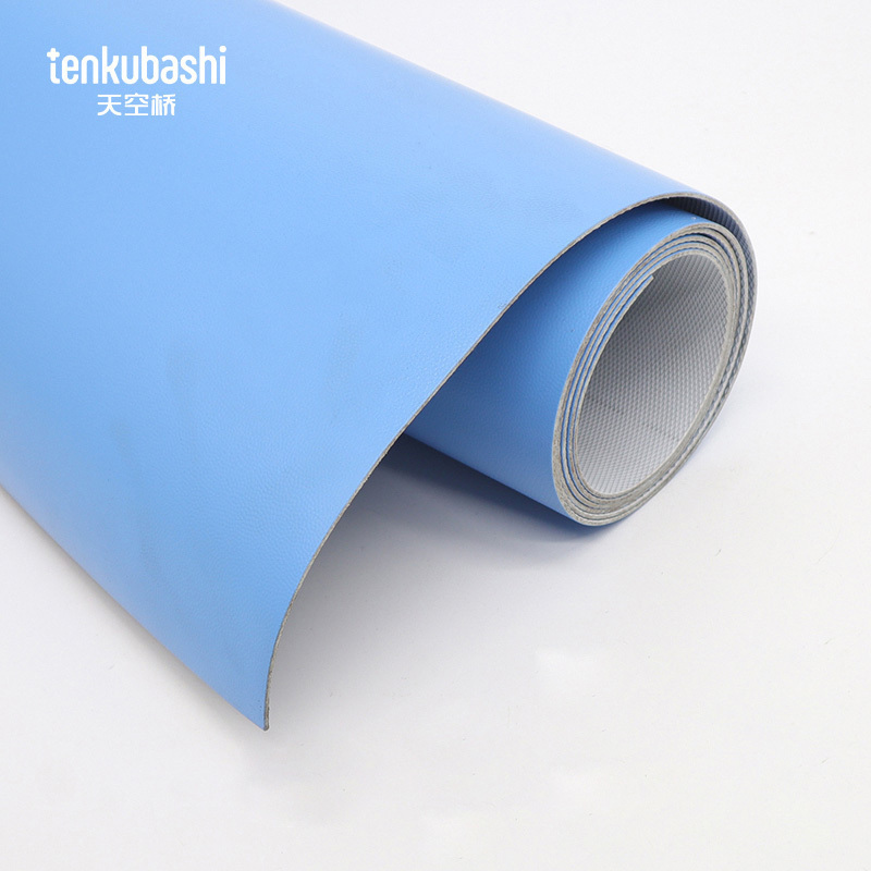 天空桥 地板革 浅蓝色2.0mm 卷高清大图