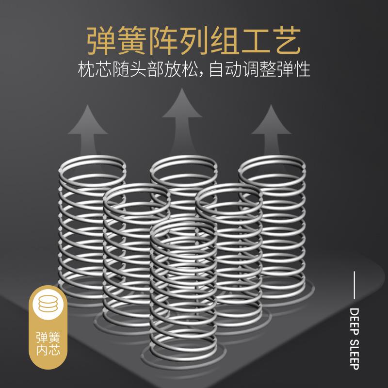 全棉弹簧枕头枕芯酒店单人双人整头单只装一对装拍2成人_422高清大图