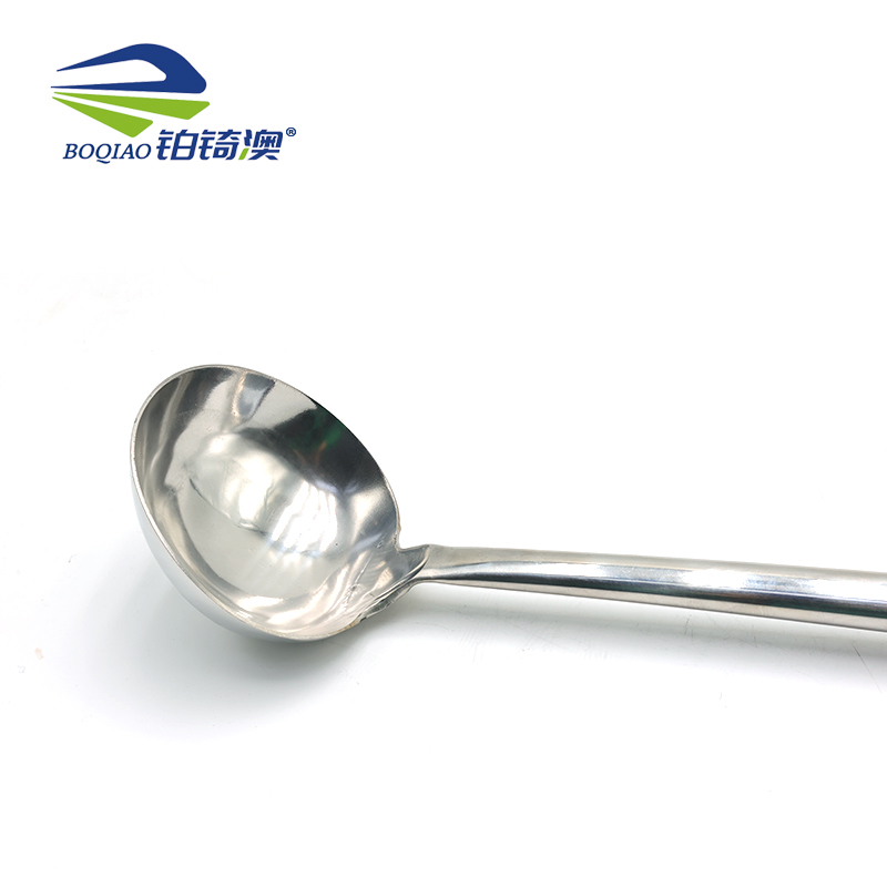 铂锜澳不锈钢木柄炒勺手勺 个高清大图