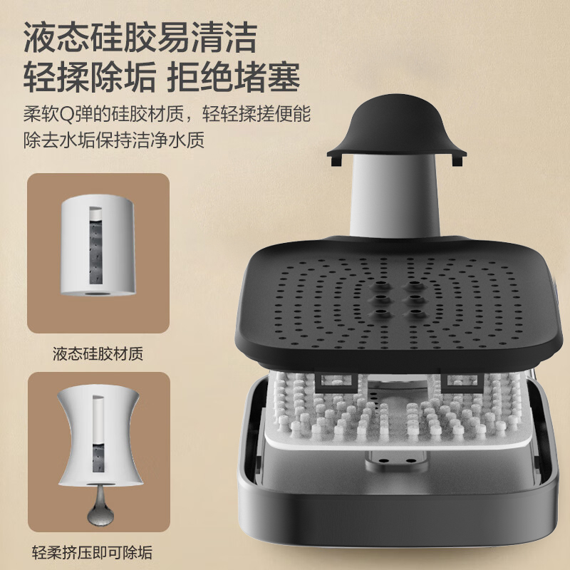 苏宁宜品花洒枪灰色淋浴花洒全套大置物平台增压花洒喷头卫浴淋浴器四功能套装(零售云)