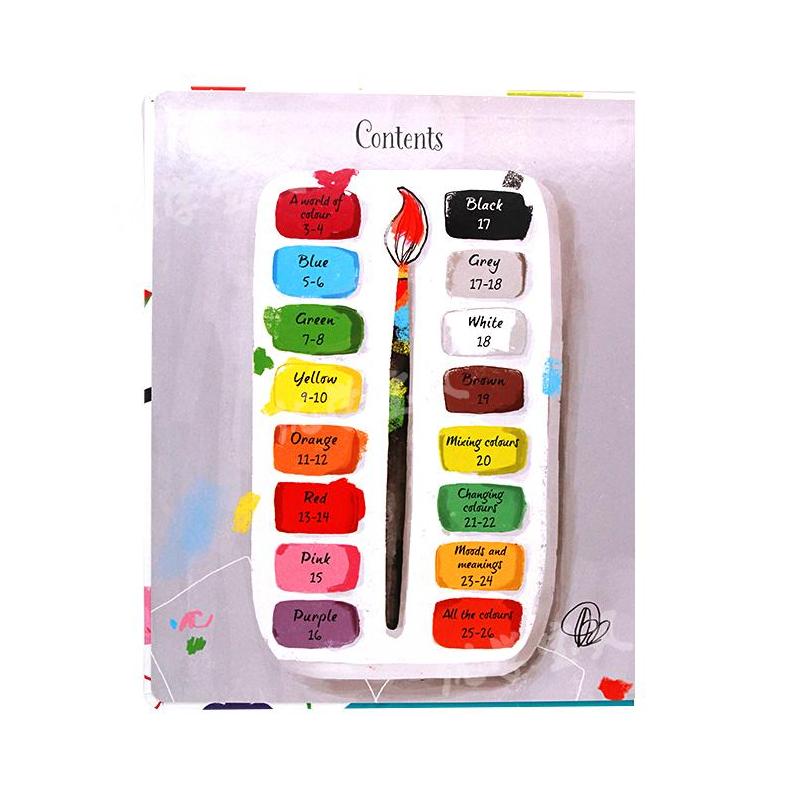 触摸认知书4册 [正版]Usborne出品颜色的奥秘孩子的色彩启蒙全书Big Book of Colours色彩识别11