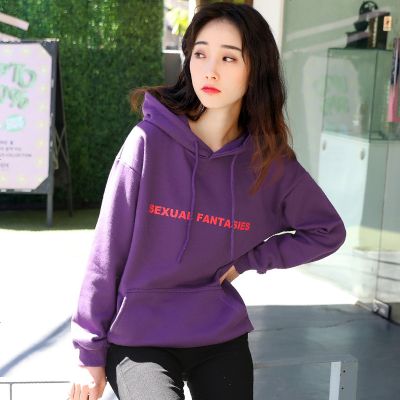 2019新款连帽卫衣女秋冬季韩版加绒cec春长袖宽松厚上衣潮流外套