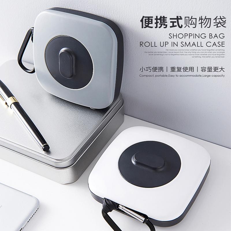 家英 便携式手提可伸缩带侧网购物袋 可折叠购物袋
