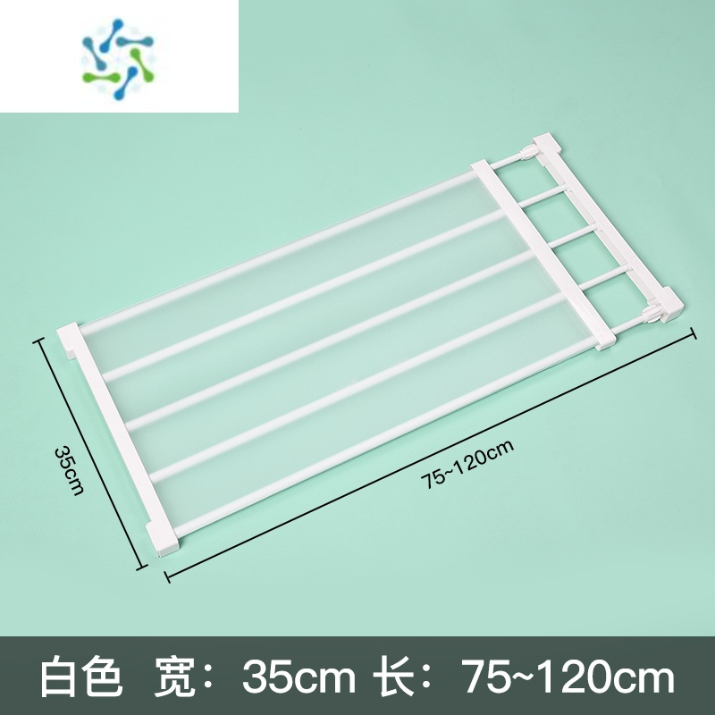 三维工匠鞋柜分层板隔板分隔鞋置物收纳架器鞋架可伸缩加层置物衣柜 白色(长75-120cm宽35cm)整理隔板
