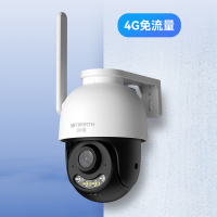 创维4G双光智能摄像头 终身免流量费 高清360度全景球机 手机远程监控 室外防水防尘