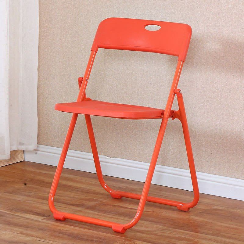 靠背椅折叠餐椅培训椅办公椅电脑椅凳子会议家用椅子宿舍椅休闲椅 时尚款桔腿桔面图片