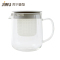 苏宁极物 日式简约玻璃茶壶1000ml加厚玻璃茶具水果红草花茶壶套装整套耐热高温过滤功夫家用
