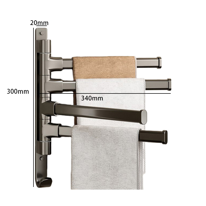 豫汉迎毛巾架多杆 四杆毛巾架340*20*300mm个