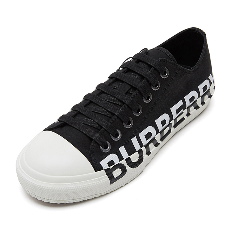 BURBERRY 博柏利/巴宝莉 男鞋情侣鞋男款Logo徽标印花低帮休闲鞋运动鞋8018270黑色