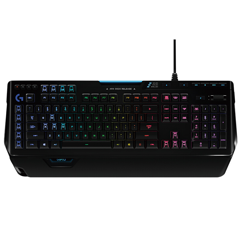 罗技 G910 有线机械键盘RGB背光 黑色
