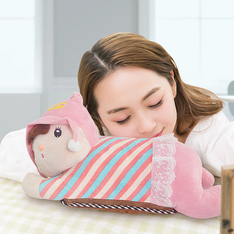 海纳斯(HANASS)暖手器JS-4充电加热电热水袋卡通公仔毛绒抱枕暖宝宝暖腿暖肩膀敷肚子暖手宝便携式学生高清大图