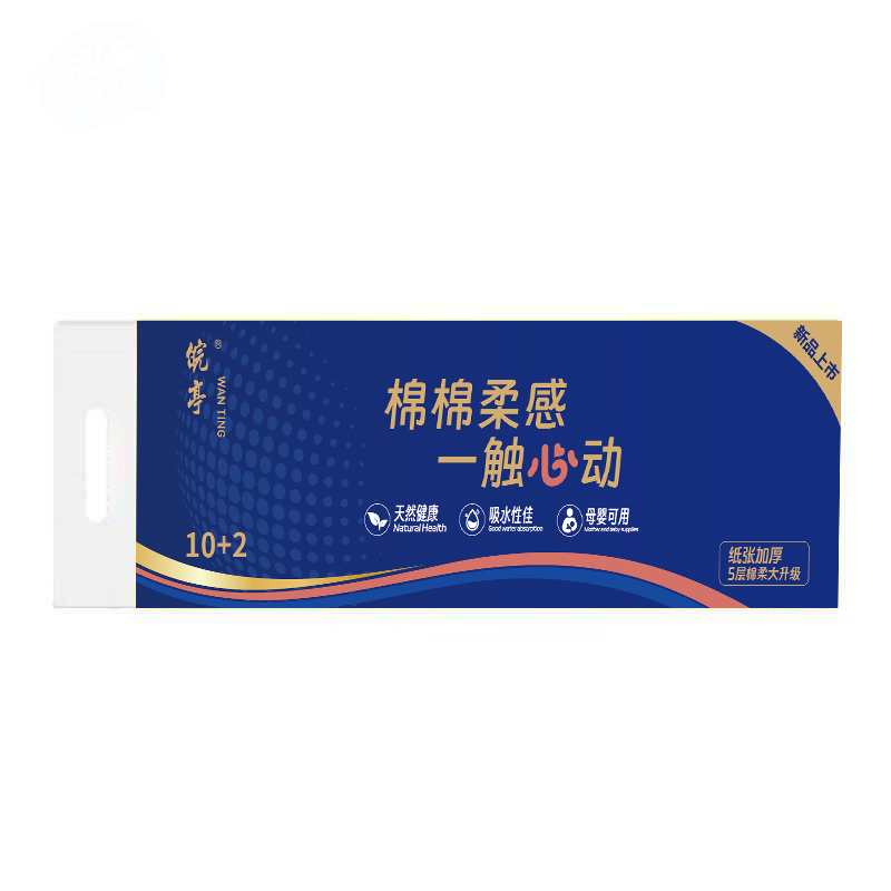 皖亭 WT-JZ-1202云缇棉柔卷纸 800g高清大图