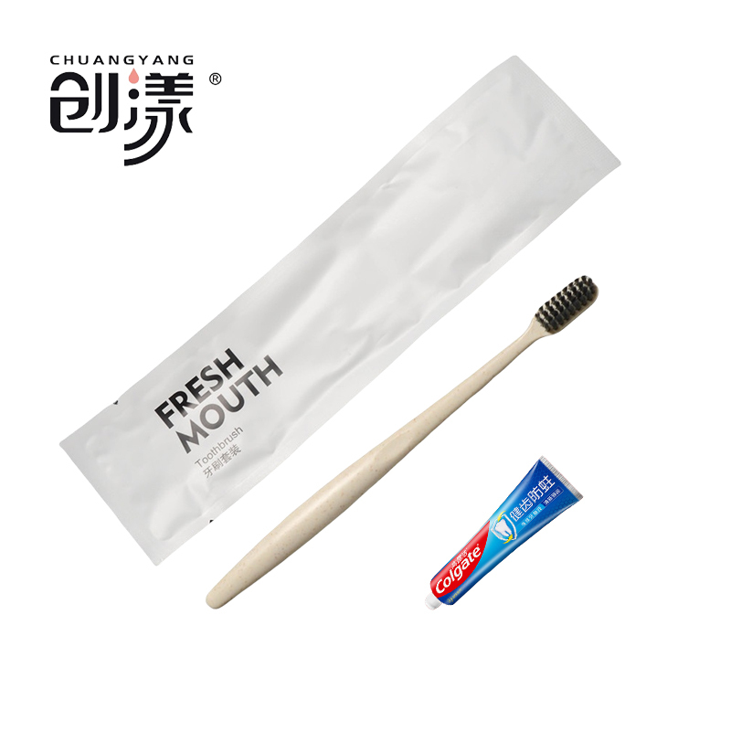 创漾一次性洗漱套装 5件套 牙刷+香皂+洗发水+沐浴露+护发素