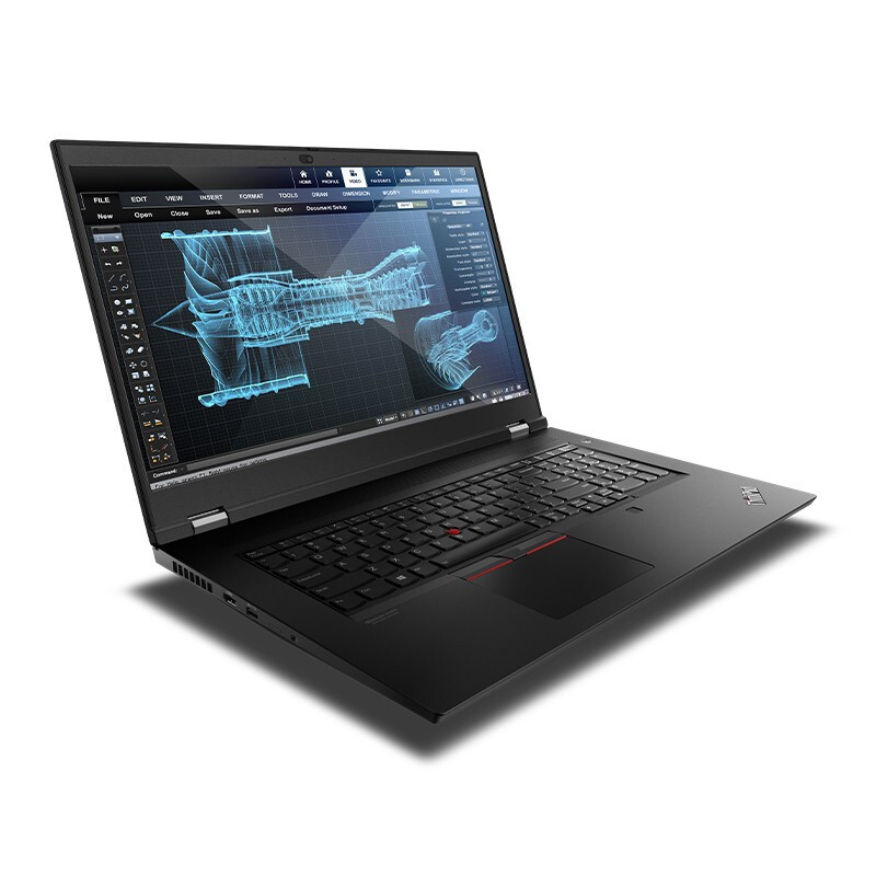联想ThinkPad P17 17.3英寸 高性能 轻薄本笔记本电脑 W-10855M/16G/1T固态/RTX3000_6G独显/4K高清屏/WIN10专业版/黑