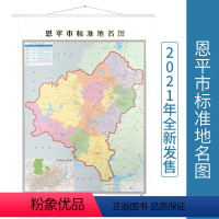 [正版]广东省恩平市标准地名图 恩平地图交通行政区划 江门市 双面覆膜 全彩印刷 广东省地图出版社