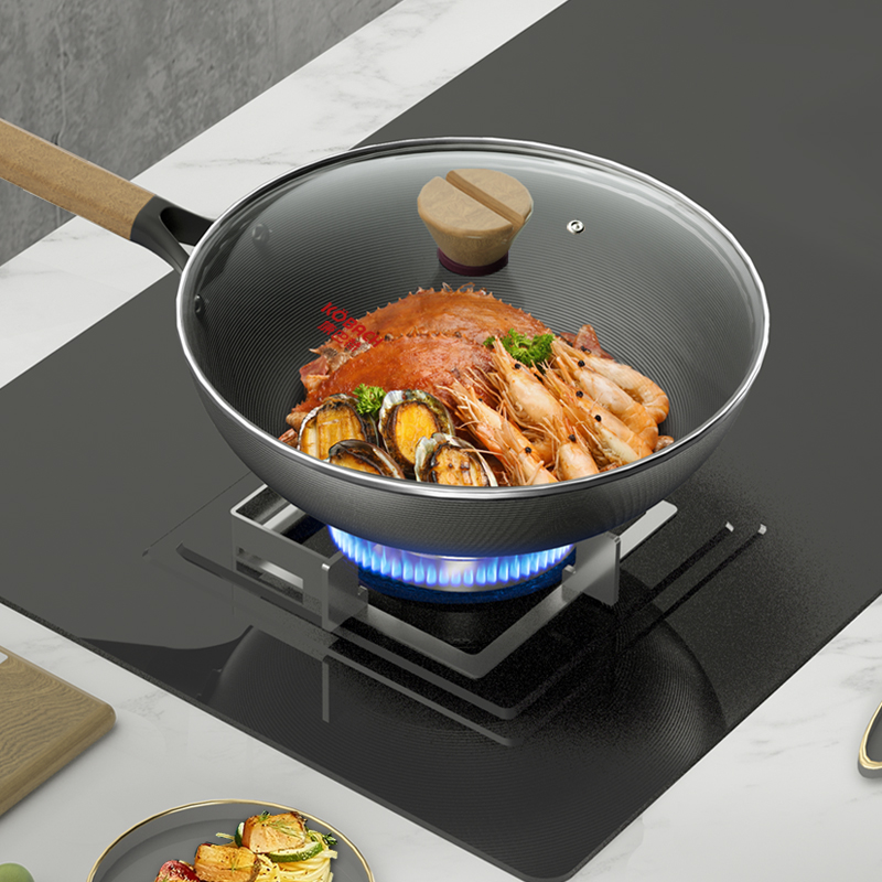 康巴赫无涂层防锈炒锅 KGX-C32F 32cm （单位：个）高清大图