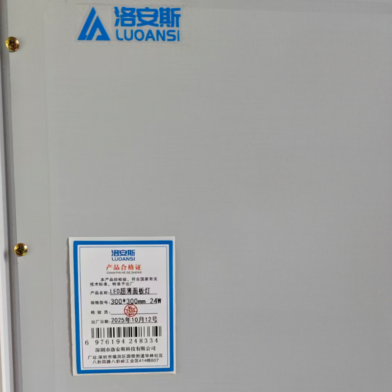 洛安斯 LED超薄面板灯 300*300mm 24W 个高清大图