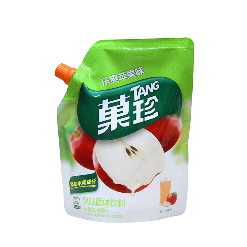 菓珍果味冲饮固体饮料壶嘴装乐爽苹果味400g/袋 亿滋出品