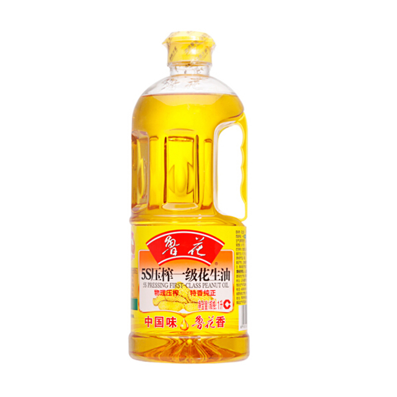 鲁花 5S压榨一级 花生油 1L