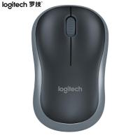 罗技（Logitech）M185无线鼠标黑红