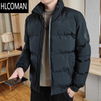 HLCOMAN羽绒棉服男士潮牌2023新款冬季加厚p暖男款棉袄立领棉衣棉C士O XL 1912黑色
