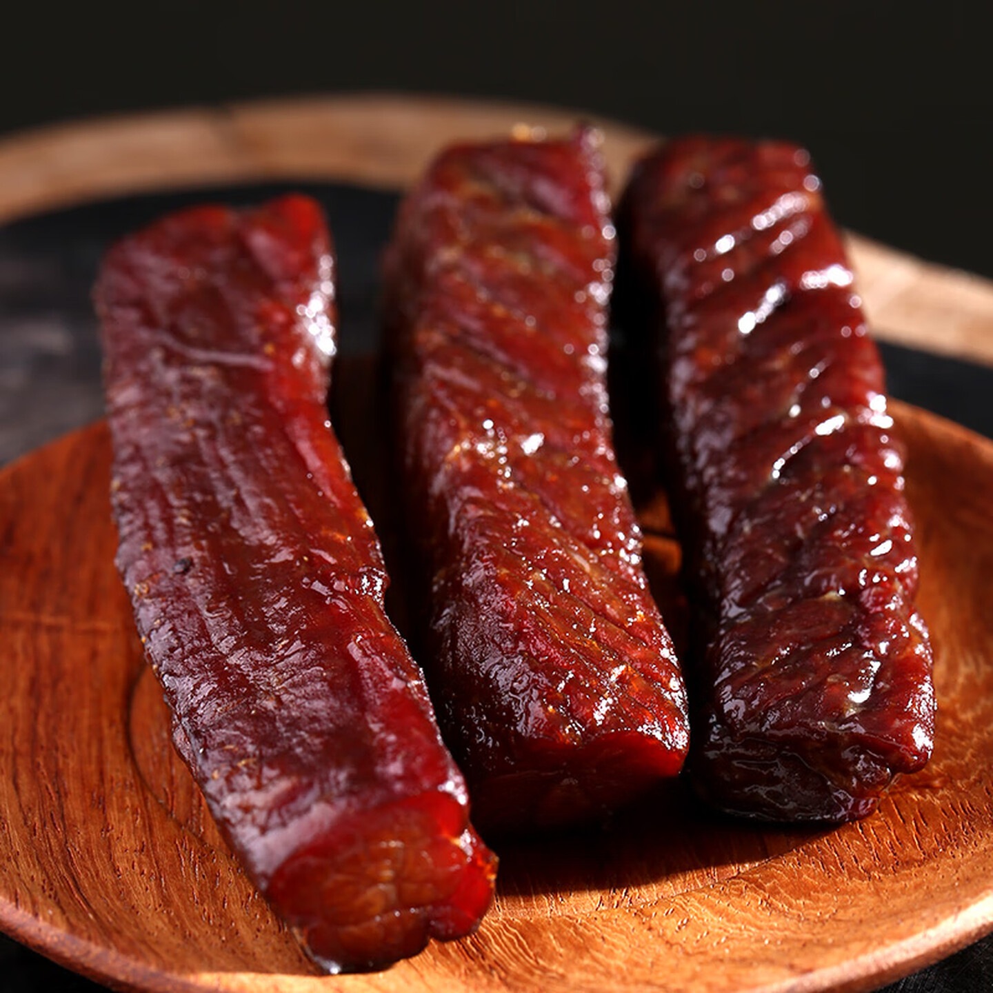蒙都 内蒙古手撕牛肉干 健身人群零食 偏硬约七成干风干牛肉干500g 偏硬原味500g高清大图