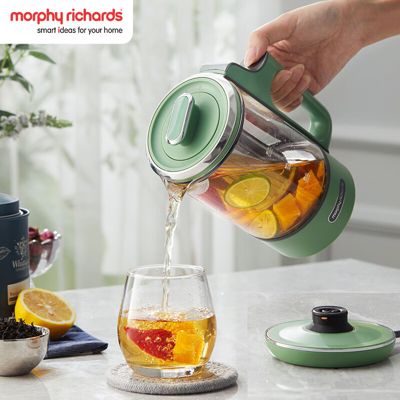 摩飞电器(MORPHY RICHARDS)便携养生壶(分体底座款)MR6085灰色高清大图