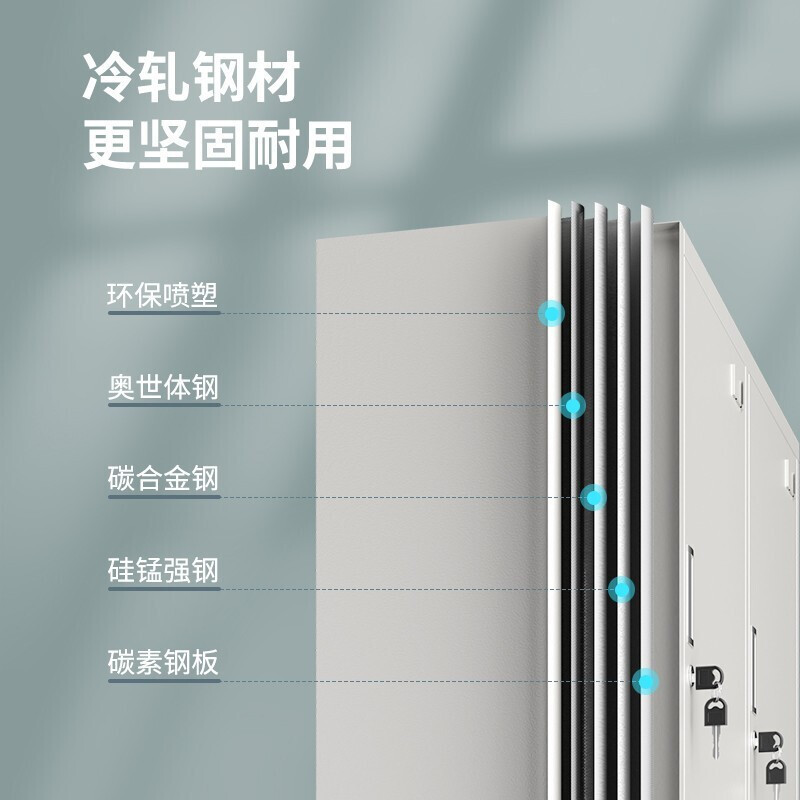 域赢更衣柜员工柜储物柜带锁铁皮柜更衣室衣柜浴室寄存包柜宿舍 九门更衣柜加厚