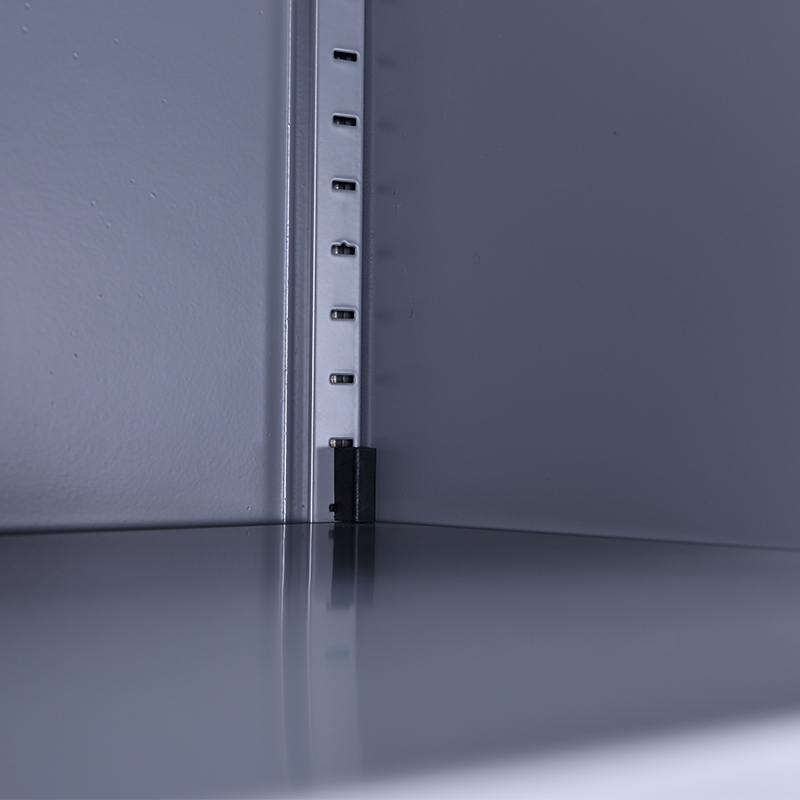 【晋美升】文件柜 资料柜储物柜办公室拆装套色铁皮柜员工柜档案柜 中二斗柜900*400*1850mm高清大图