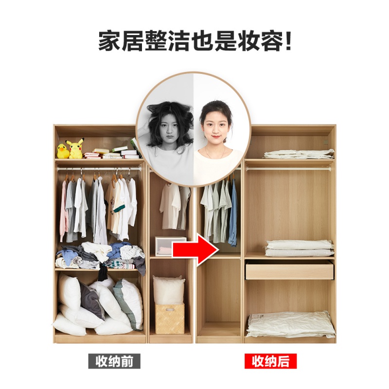 抽真空压缩袋收纳袋加厚衣服收纳整理袋中号衣物被子防尘防潮袋子收纳袋 三维工匠高清大图