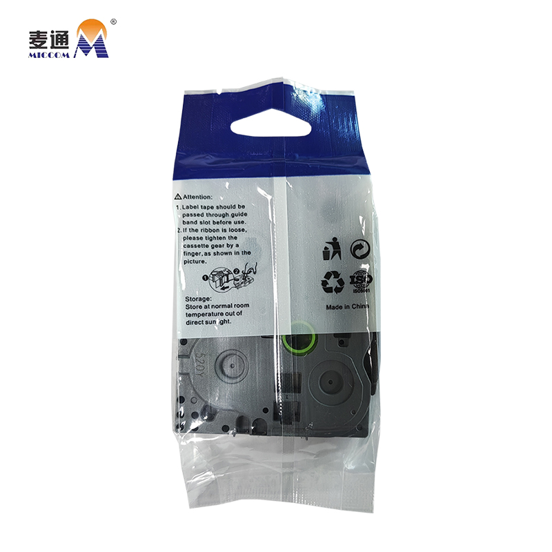 麦通 标签色带 适用兄弟标签机 黄底黑字12mm /个高清大图