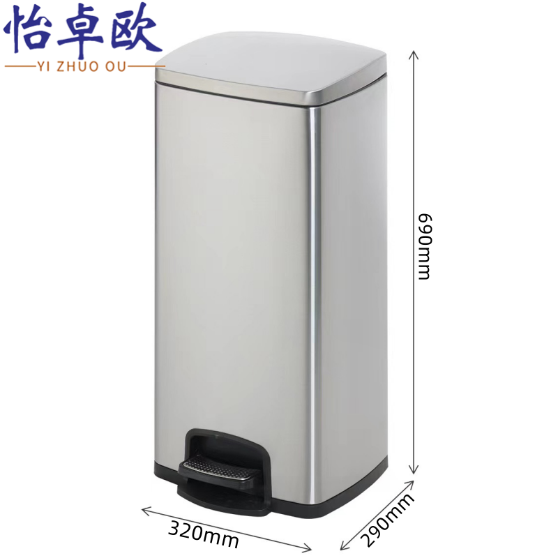 怡卓欧 垃圾箱30L个