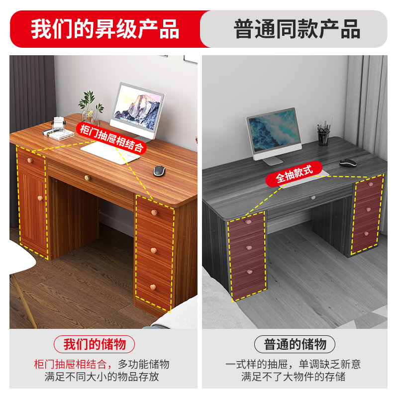 鑫金虎 办公家具电脑桌台式家用简约书桌卧室学习写字台办公桌宿舍简易小桌子